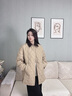 波司登25年新款輕薄羽絨服女短款90絨翻領(lǐng)拼接百搭巴恩風(fēng)外套B250135334 金沙卡其|7C91【暢銷(xiāo)色】 S 160/84A 體重約100-110斤 曬單實(shí)拍圖