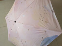 蕉下（beneunder）防紫外線遮陽傘五折口袋黑膠晴雨傘防曬傘BM665葉舞 曬單實(shí)拍圖