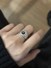 VCIXYOUPT950鉑金男戒黑鉆戒簡約寬面結(jié)婚鉆石戒指結(jié)訂求婚520禮物送男友 鉑金黑鉆單男戒（主鉆50分） 曬單實拍圖