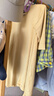 Aengbay昂貝莫代爾嬰兒睡衣夏季家居服寶寶連體衣睡袍新生兒衣服薄款 黃色 90cm 曬單實拍圖