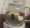 美的（Midea）花漾0膠水全玻璃全自動養(yǎng)生壺 多功能煮茶壺 母嬰燒水壺恒溫電熱水壺煮茶器花茶壺1.2L YS12B102 曬單實拍圖