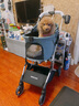 beberoad  T4寵物手推車 貓咪狗狗小型犬提籃車架一鍵折疊輕便外出小推車 T4綠色-固定座位一體折疊 曬單實拍圖
