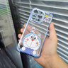 雷諾琦四角氣囊適用iPhone16promax手機殼新款蘋果15全包鏡頭14透明防摔13電鍍16plus高級感女12硅膠可愛 叮當貓【星光銀】四角電鍍防摔 蘋果16 曬單實拍圖