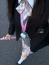 九寸陽光JK制服兩件套裝女百褶半身裙春夏日系甜美少女櫻奈學(xué)院風(fēng)校供感 灰粉色 （襯衫+半裙 送蝴蝶結(jié)） L (建議100—110斤） 曬單實(shí)拍圖