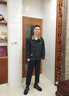 XJSGS官方國際正品牌男士高端皮衣外套春秋季商務中年棒球服輕奢侈夾克 高檔黑色【名牌男士】 L 【建議110斤-120斤】 曬單實拍圖