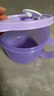 特百惠（Tupperware）可微波加熱飯盒 460ml冷藏保鮮飯菜湯碗 上班族學(xué)生午餐便當盒 460ml湯碗-冰沙紫 曬單實(shí)拍圖