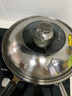 炊大皇 鍋蓋 組合蓋不銹鋼鍋蓋玻璃蓋炒鍋蓋 透明可視34cm 曬單實(shí)拍圖