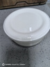 國(guó)玥純白骨瓷蒸蛋碗家用陶瓷釉下彩蛋羹碗帶蓋上班飯盒保溫蒸飯碗蓋碗 純白5英寸帶蓋蒸蛋碗1個(gè) 曬單實(shí)拍圖