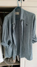 ABERCROMBIE & FITCH【李現(xiàn)同款】男裝25春夏新款經典小麋鹿亞麻混紡襯衫KI125-5085 藍色 M (180/100A) 曬單實拍圖
