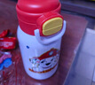 草莓生活汪汪隊(duì)兒童保溫杯幼兒園316食品級(jí)吸管雙飲水杯水壺禮盒裝紅色 曬單實(shí)拍圖