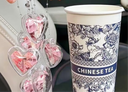 DZQ520情人節(jié)驚喜禮物創(chuàng)意迷你情書生日禮物情侶禮物創(chuàng)意送閨蜜好友 愛心風(fēng)鈴奶茶杯材料包【一套裝】 曬單實(shí)拍圖
