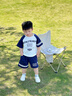 迷你木木屋兒童短袖套裝夏季男女童純棉套裝中小童運(yùn)動(dòng)服 98條紋 100 曬單實(shí)拍圖