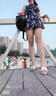 啄木鳥(niǎo)新款真皮h拖鞋女夏時(shí)尚外穿韓版平底百搭網(wǎng)一字沙灘旅游h涼鞋子 白色---羊皮 36 (尺碼偏小一碼，需要買(mǎi)大一碼 曬單實(shí)拍圖