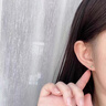 老鳳祥99純銀耳釘足銀耳飾耳環(huán)女2025年新款生日禮物女生送女朋友實(shí)用 L-EZ363玫瑰花足銀耳釘 曬單實(shí)拍圖
