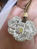 兩面異花 足銀9999牡丹花蓮花吊墜女新中式國風(fēng)描金純銀項(xiàng)鏈禮物 雙面異花足銀吊墜項(xiàng)鏈 約19克 曬單實(shí)拍圖