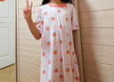 紅豆居家（Hodohome）兒童睡衣夏季女童40S莫代爾睡裙寬松涼感可外穿連衣裙002 140 曬單實(shí)拍圖