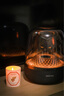 哈曼卡頓（Harman/Kardon）琉璃4代 360度環(huán)繞立體聲 菱形氛圍燈效 下沉式低音炮 桌面藍(lán)牙音箱 Aura Studio4黑色 曬單實(shí)拍圖