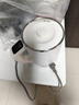 樂燉 便攜式燒水壺電熱水壺電煮杯養(yǎng)生杯電燉杯電熱水杯 迷你養(yǎng)生壺 燒水杯旅行出差學生泡面杯 1.4L 【手動燒水】象牙白 曬單實拍圖