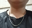 伊莉洛菱形鈦鋼項鏈男女嘻哈潮流素鏈簡約個性竹節(jié)鎖骨衛(wèi)衣毛衣鏈瓜子鏈 菱形項鏈【55cm】 曬單實(shí)拍圖