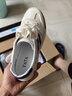 他她（TATA）休閑復古德訓鞋男鞋商務(wù)板鞋小白鞋2025春季新款VLE01AM5 白/灰/藍 42 曬單實(shí)拍圖