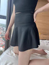 真維斯運動(dòng)短裙半身裙女2025新款夏季健身瑜伽裙褲女裝防走光a字包臀裙 灰色 L 曬單實(shí)拍圖