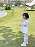 lemonkid女童防曬T恤假兩件速干防曬衣上衣運(yùn)動(dòng)長(zhǎng)袖衫 雪晶紫之境120 曬單實(shí)拍圖