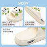 SNOOPY史努比童鞋兒童拖鞋女童家居鞋男童室內(nèi)一字拖卡通熊貓2203白色37 曬單實(shí)拍圖
