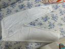 浪莎冰絲打底褲女外穿夏季薄款高彈七分小腳褲收腰顯瘦大碼防曬女褲 七分褲-白色 XL(適合120~140斤) 曬單實拍圖