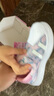 迪士尼童鞋女童夏季網(wǎng)鞋貝殼頭板鞋一腳蹬運(yùn)動(dòng)鞋DP22517 粉藍(lán) 25  曬單實(shí)拍圖