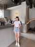 VOIC麥昆小白鞋女真皮鞋子2025新款單鞋網(wǎng)面透氣水鉆百搭運(yùn)動(dòng)休閑板鞋 粉尾水鉆 34 曬單實(shí)拍圖