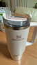 STANLEY巨無霸吸管杯水杯保溫杯大容量不銹鋼杯子車載辦公887ML-晶粉色 曬單實拍圖