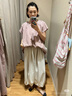 無印良品（MUJI）IDEE 女式 平紋 寬版褲 褲子女款休閑褲女裝裙褲 闊腿褲 夏季 煙熏綠色 均碼 曬單實(shí)拍圖