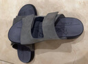 駱駝（CAMEL）磨砂牛皮舒適軟彈兩穿休閑戶外涼拖勃肯鞋男 G15M640019 灰色 39 曬單實(shí)拍圖