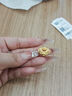 中銀億金黃金項(xiàng)鏈女錦鯉長命平安鎖足金吊墜生日禮物七夕情人節(jié)送女友老婆 足金吊墜+贈(zèng)銀鏈【金重約0.5g】 曬單實(shí)拍圖