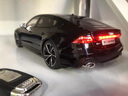 RWTW車模1:18奧迪rs7汽車模型合金仿真收藏車擺件送男友生日禮物 【鑰匙遙控】奧迪RS7-灰+黑色皮 曬單實(shí)拍圖
