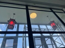 中式古典吊燈實(shí)木飯店茶樓包廂走廊羊皮燈宮廷寺廟仿古建筑祠堂燈 紅色款39*39cm送LED光源 曬單實(shí)拍圖