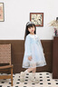 G.duck小黃鴨愛(ài)莎公主裙女童連衣裙秋裝2025新款兒童艾莎裙子小女孩紗裙 藍色 120 建議5~6歲【110-120cm】cm 曬單實(shí)拍圖