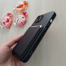 魚非漁新款卡包蘋果16ProMax手機(jī)殼iPhone13皮革卡套12保護(hù)防摔全包14皮質(zhì)11插卡零錢包素皮15pro男女款X 碳黑【不掉色/優(yōu)質(zhì)皮質(zhì)】送防磁貼 iPhone13 曬單實拍圖