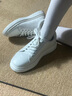 零度尚品男鞋板鞋男夏季新款透氣潮流真牛皮小白鞋戶外百搭輕便休閑鞋子男 白色 【標(biāo)準(zhǔn)皮鞋碼】 41 曬單實(shí)拍圖
