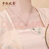 中銀億金正品pt950鉑金葫蘆項鏈女吊墜鎖骨鏈七夕情人節(jié)禮物送女友老婆 鉑金葫蘆O字套鏈金重約7g 曬單實拍圖