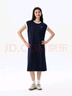 GAP女裝2025夏季新款刺繡logo抽繩收腰中長棉質(zhì)無袖連衣裙764900 曬單實(shí)拍圖