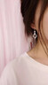 佐蘭伊 ZORAINEY純銀流蘇耳釘女新款高級(jí)感輕奢小眾簡(jiǎn)約耳墜耳環(huán)情人節(jié)生日禮物 （白金色）菱鉆耳環(huán) 曬單實(shí)拍圖