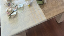 古私（Gusi）桌面保護墊透明餐桌墊書桌布防水防油防燙pvc隔熱墊tpu臺面保護膜 曬單實拍圖