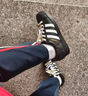 阿迪達(dá)斯 （adidas）【定制】SUPERSTAR潑墨簡(jiǎn)約耐磨防滑低幫板鞋男款黑色 黑色 42 曬單實(shí)拍圖