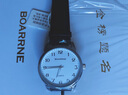 伯恩（BOARRNE）初中學(xué)生高中生手表學(xué)生男女 中高考試專用手表公務(wù)員夜光防水表 雅白40盤 皮帶男表（無歷） 曬單實(shí)拍圖