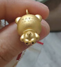 周大生腕美黃金吊墜女足金硬金心動(dòng)小熊掛墜溫感琺瑯生日禮物送女友 足金心動(dòng)小熊吊墜-【贈(zèng)銀鏈】 1.05g 曬單實(shí)拍圖