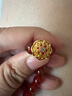 京東京造足金聚寶盆鉆石手繩 黃金聚寶盆紅瑪瑙手串生日禮物送女友0.85g 曬單實拍圖