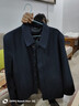 【春秋新款】2025新款秋季翻領(lǐng)男純色夾克休閑夾熱賣(mài)行政商務(wù)寬松 春秋-藍黑色【紐扣版】 2XL 【建議體重140-155斤】 曬單實(shí)拍圖