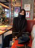 SNYDER WEAR軟糯加厚開衫高領毛衣外套女2025年秋季新款寬松慵懶風針織上衣女 杏色 M 建議100-110斤 曬單實拍圖
