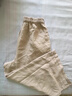 無(wú)印良品（MUJI）女式 漢麻寬版褲褲子女款休閑褲長(cháng)褲闊腿褲25年夏季款 女裝 淡黃色 M （160/66A） 曬單實(shí)拍圖